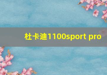 杜卡迪1100sport pro